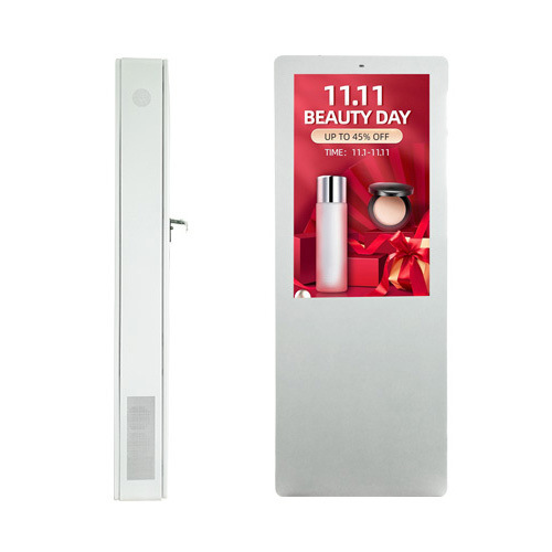 Máquina de publicidad exterior vertical de alta definición de 49 pulgadas, a prueba de polvo, de alta luminosidad y anti robo