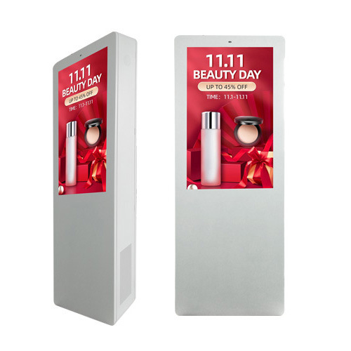 Máquina de publicidad exterior vertical de alta definición de 49 pulgadas, a prueba de polvo, de alta luminosidad y anti robo