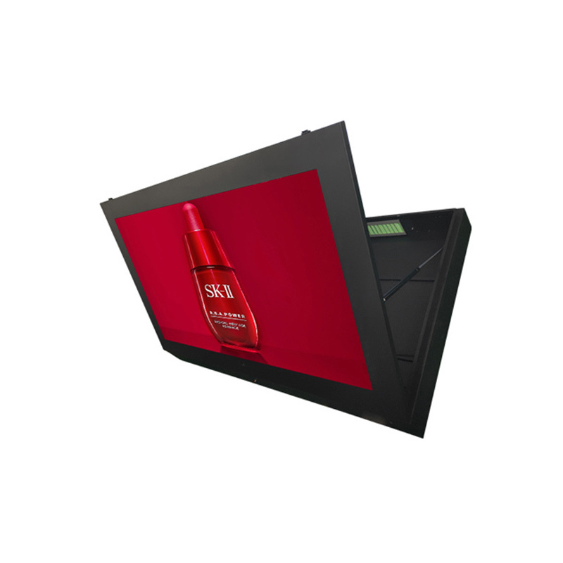 Pantalla publicitaria de pared de 49 pulgadas de alto brillo, todo en uno, impermeable y a prueba de rayos, cartelera electrónica inteligente para exteriores