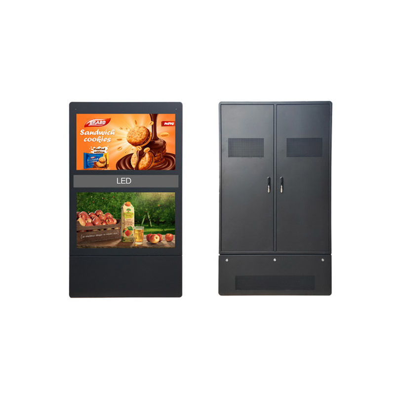55 pulgadas de gestión de garaje inteligente y publicidad pantalla horizontal de publicidad al aire libre todo en una máquina