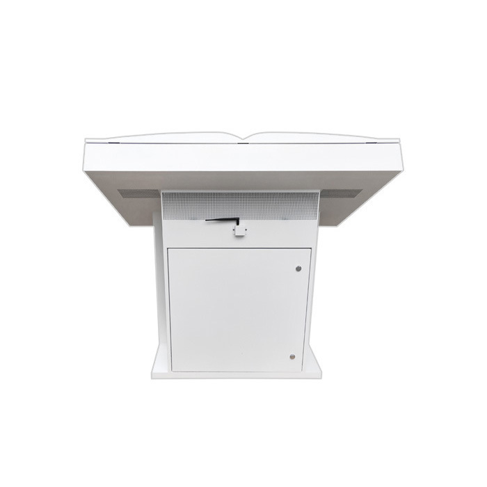 Tablero de publicidad de 55 pulgadas para el edificio del partido, quiosco de lectura de periódicos electrónicos inteligentes al aire libre, máquina Android todo en uno