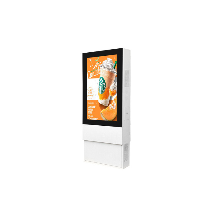 Écran LCD commercial étanche sur pied de 55 pouces, affichage publicitaire extérieur sur pied