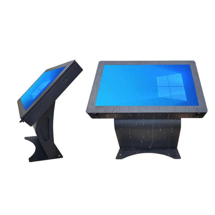 55 pulgadas de pantalla táctil impermeable a la lluvia y a la agua máquina de publicidad de pie al aire libre quiosco de lectura de periódicos electrónicos