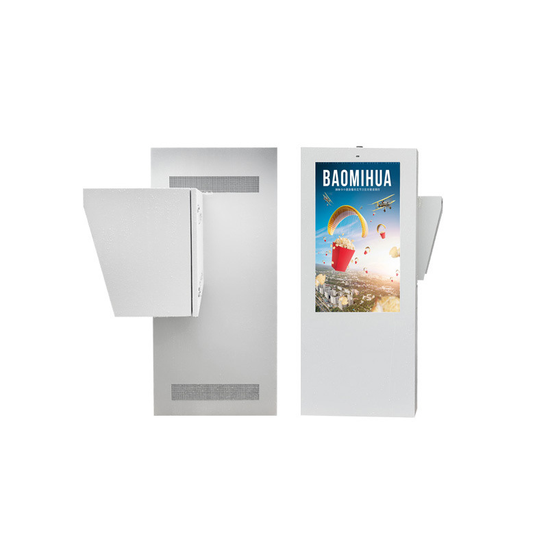 43 pulgadas de exterior de alta luminosidad de la ventana de la tienda pantalla de cartel del banco inteligente máquina de publicidad vertical