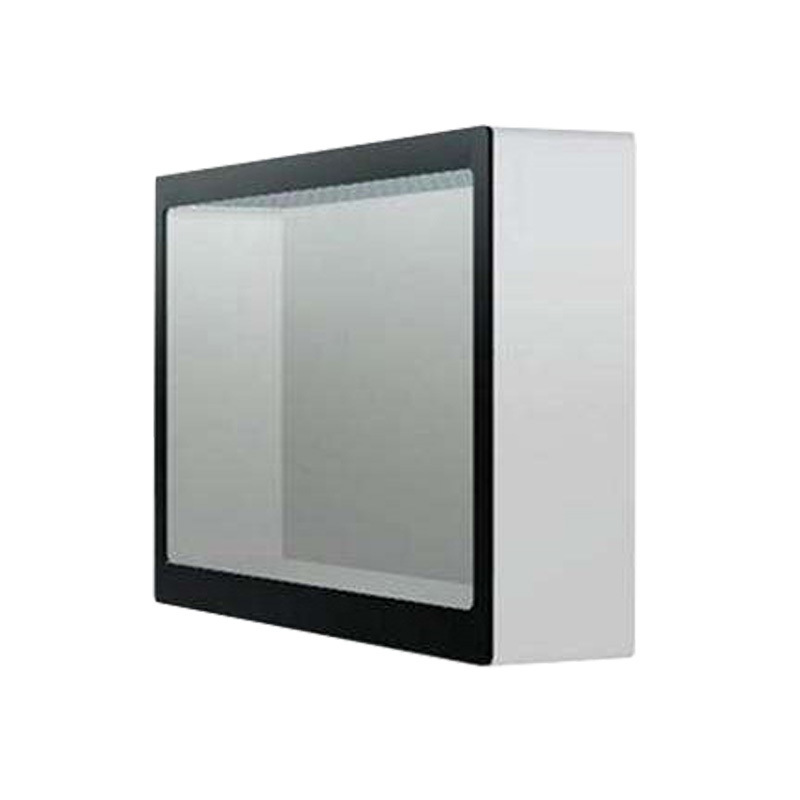 27 polegadas capacitivo touchscreen caixa de exibição LCD transparente de mesa de interior stand tela publicitária para supermercado