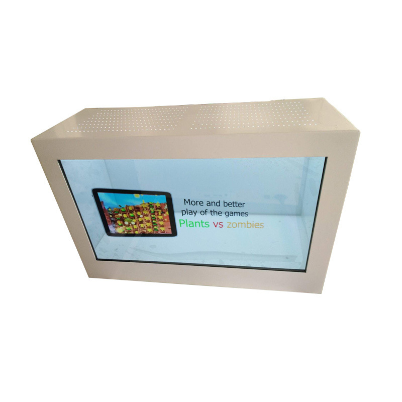 32 pulgadas pantalla transparente precio de la publicidad monitor escaparate caja de visualización LCD pantalla LCD transparente