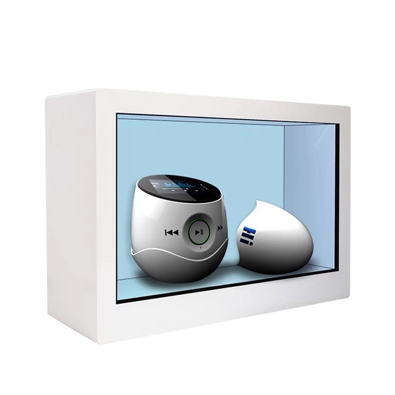 49 inch NEW product, transparent lcd videos touch screen showcase, hologram transparent show box on sale.