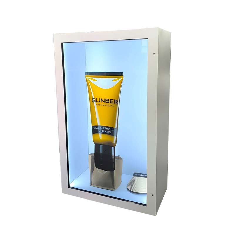 49 inch transparent screen display Box price with Interactive Touch Showcase/ Hologram Boxes advertising display screen