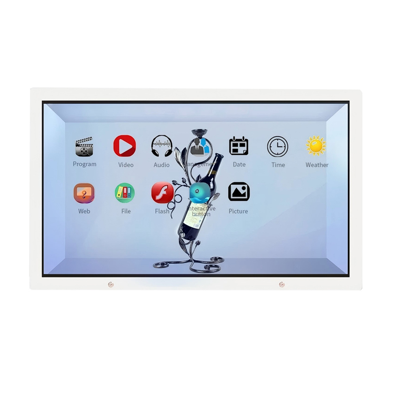 49 inch transparent screen display Box price with Interactive Touch Showcase/ Hologram Boxes advertising display screen