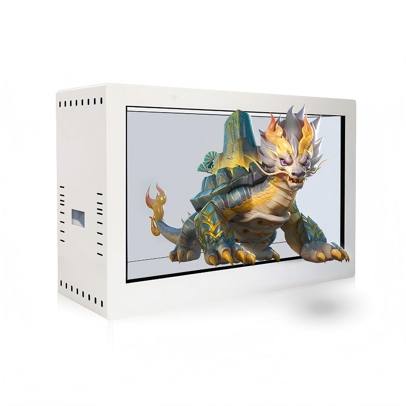 49 inch transparent screen display Box price with Interactive Touch Showcase/ Hologram Boxes advertising display screen