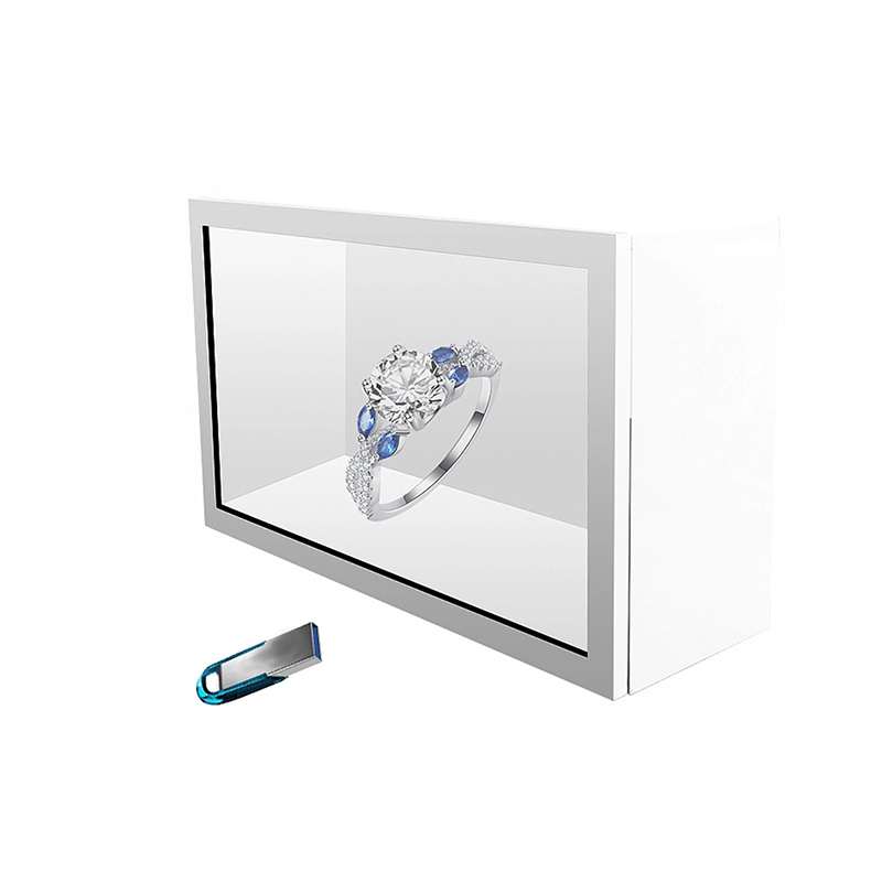 55 inch Custom LCD Transparent LCD Showcase Price 3D HD Display Digital Interactive Stereoscopic Projection Display Cabinet