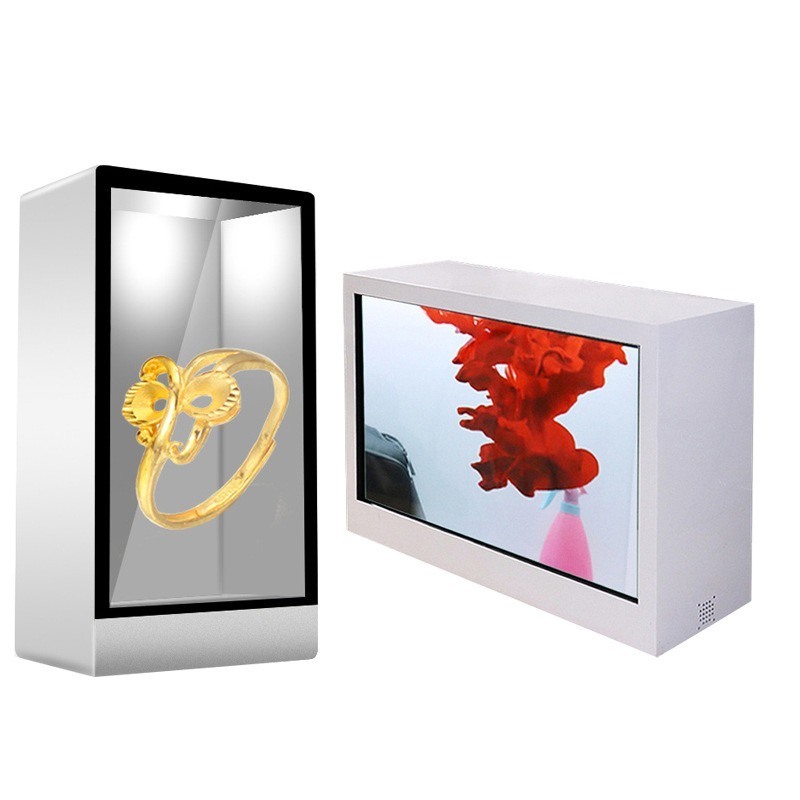 65 Inch Hot Sell transparent screen display manufacturer Holographic Touch Screen Interactive Transparent Lcd Display Holobox for Showcase