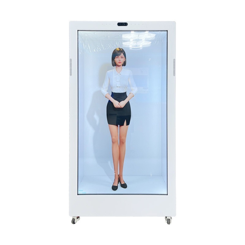 75 inch transparent lcd screen manufacturer Indoor 3D Video Holographic Touch Screen Box