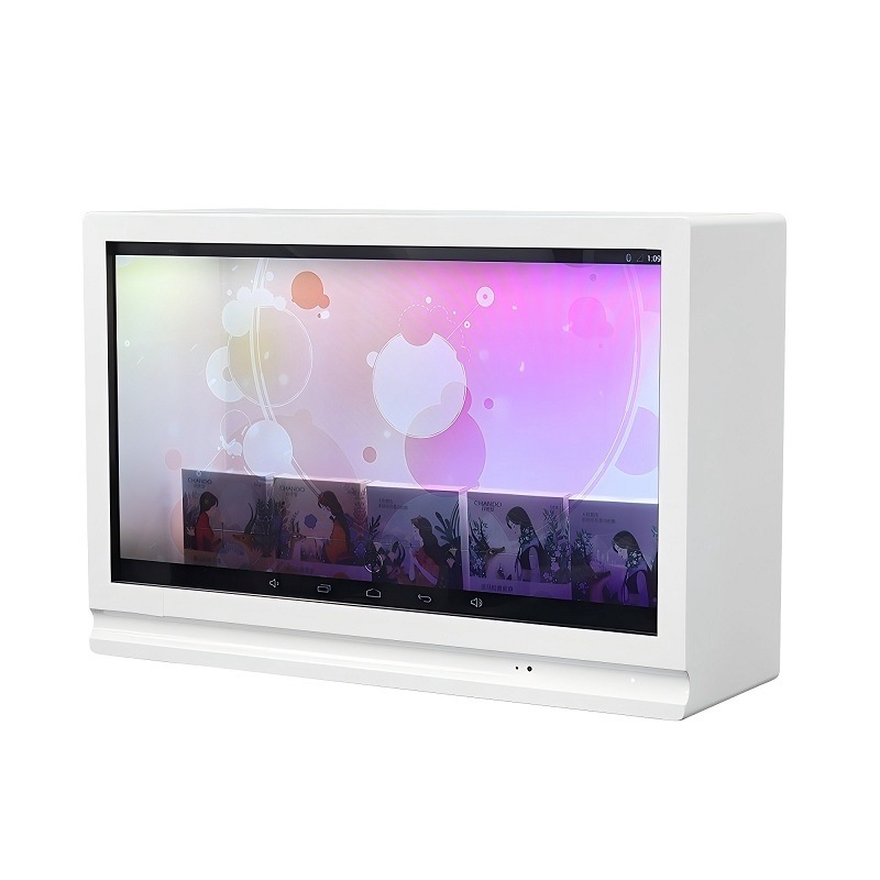 Built-in PC Touch Screen Digital Signage Showcase 86 Inch transparent lcd screen manufacturer for Shopping Malls SDK