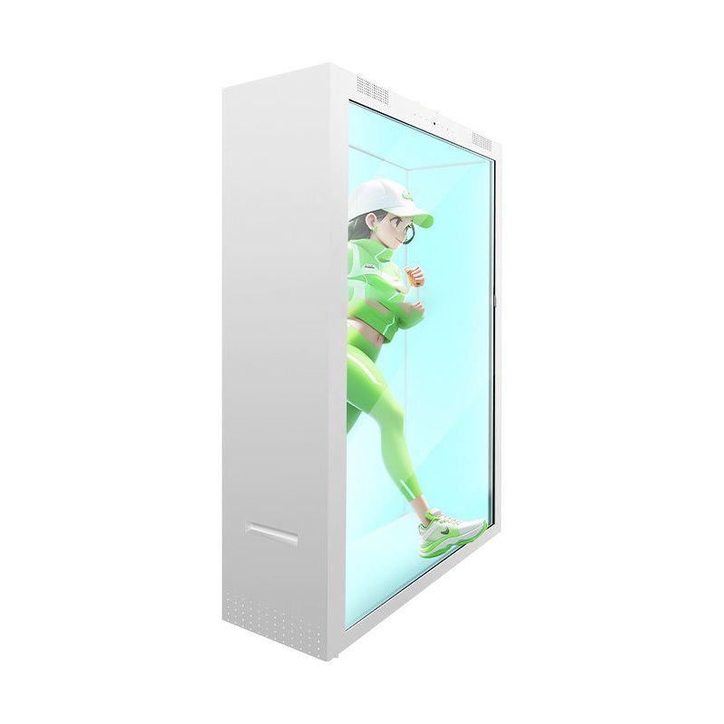 3D голограммный дисплей 98 дюймов Прозрачный ЖК-витрина Коробка ювелирные изделия Музейная выставка Видеоголобокс с камерой и микрофоном