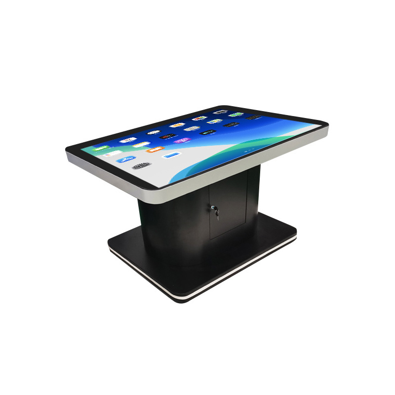 Jogos de tabuleiro de 43 polegadas Tabela de tela sensível ao toque Jogador de publicidade Restaurantes Top Tabela de exibição de publicidade