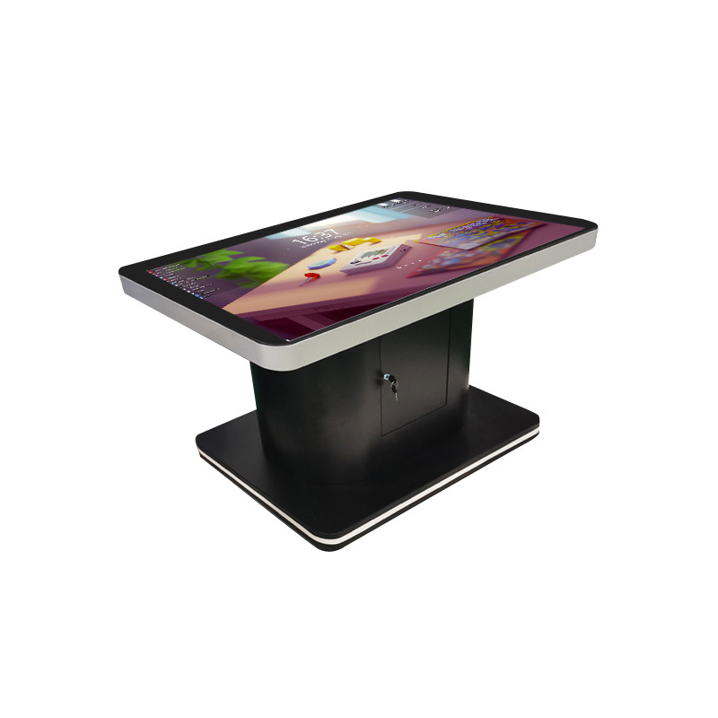 Jogos de tabuleiro de 43 polegadas Tabela de tela sensível ao toque Jogador de publicidade Restaurantes Top Tabela de exibição de publicidade