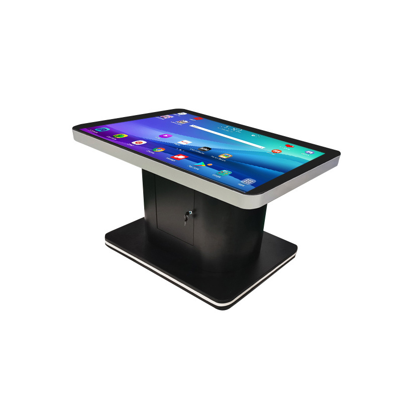 Jogos de tabuleiro de 43 polegadas Tabela de tela sensível ao toque Jogador de publicidade Restaurantes Top Tabela de exibição de publicidade