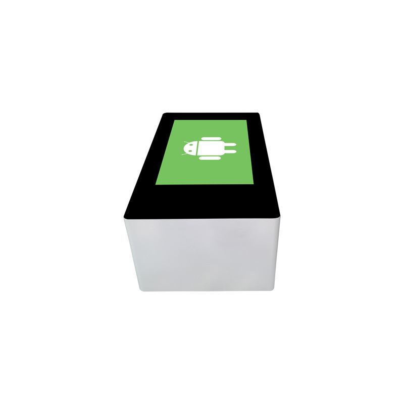 L'androide a 43 pollici scherza i giochi interattivi dell'affissione a cristalli liquidi del touch screen della prova dell'acqua che annunciano la tavola astuta del caffè del giocatore