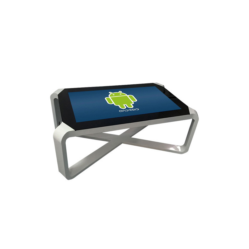 Tavolino Android con schermo pubblicitario da 43 pollici, tavolo touch interattivo per sala riunioni, display pubblicitario, lettore video