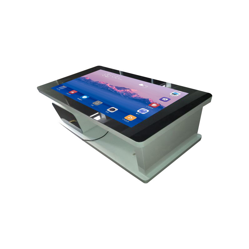 طاولة لمس 55 بوصة نظام واي فاي الاندرويد طاولة LCD كيوسك تفاعلية متعددة القهوة العليا الطاولة الذكية للأطفال عرض المعلومات لعبة