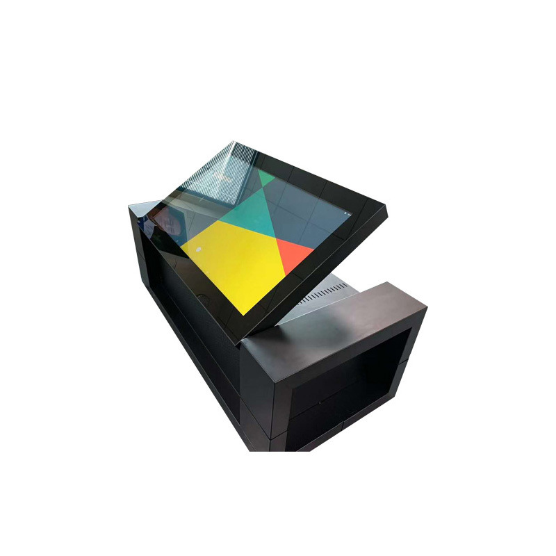 43 بوصة تصميم جديد شاشة LCD تعمل باللمس طاولة الشاي الرقمية طاولة AIO الكمبيوتر التفاعلي شاشة اللمس طاولة القهوة الذكية للمكتب / كتي في