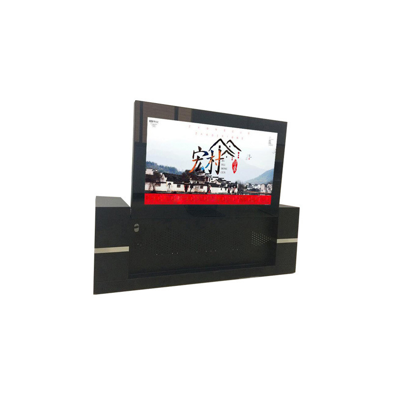 طاولة شاشة لمس ذكية مقاس 43 بوصة TFT LCD تفاعلية متعددة الوسائط مع جهاز كمبيوتر صغير، سطوع 450 شمعة/متر مربع وزمن استجابة 5 ثوانٍ