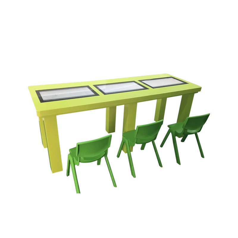 Mesa interativa com tela LCD interna de 21,5 polegadas, sistema Windows ou Windows, para jogos e café, com tela sensível ao toque inteligente