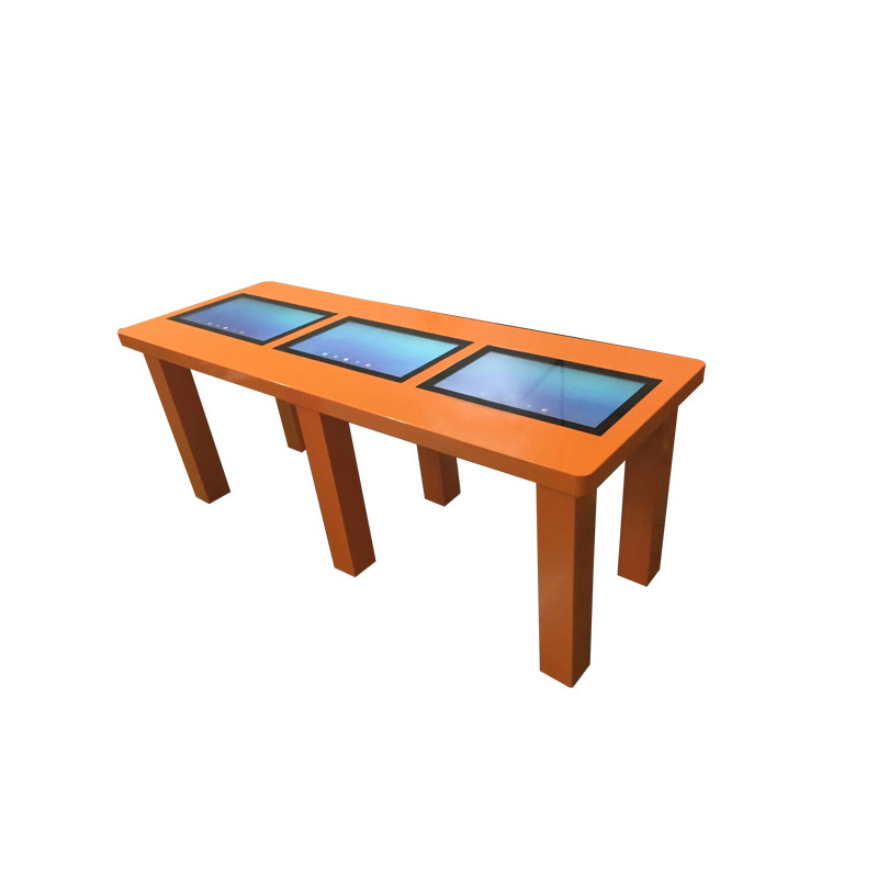 Mesa interativa com tela LCD interna de 21,5 polegadas, sistema Windows ou Windows, para jogos e café, com tela sensível ao toque inteligente