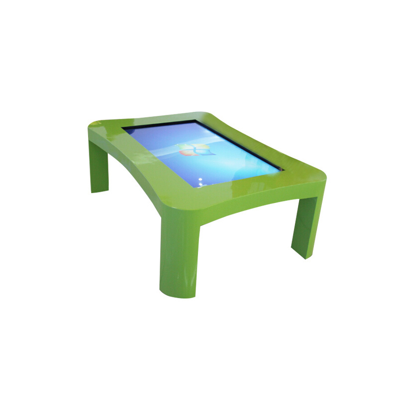 طاولة لمس تفاعلية LCD مقاس 43 بوصة مع كمبيوتر مدمج بنظام التشغيل Win10 للإعلان والألعاب والطاولة الذكية