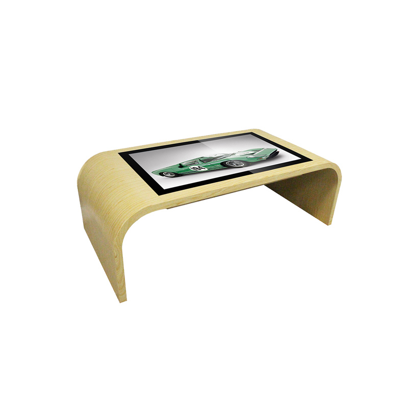 43 Inch Android Windows LCD Interactive Smart Screen Coffee Table with NFC Module Power Charging Station Camera Module
