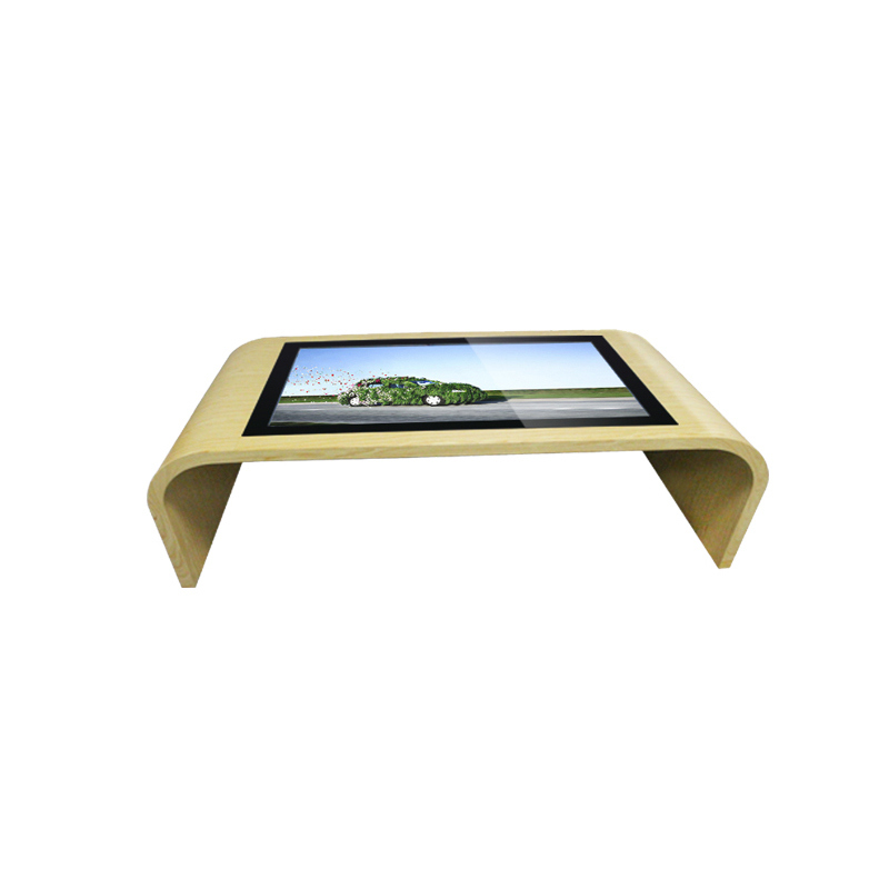 43 Inch Android Windows LCD Interactive Smart Screen Coffee Table with NFC Module Power Charging Station Camera Module