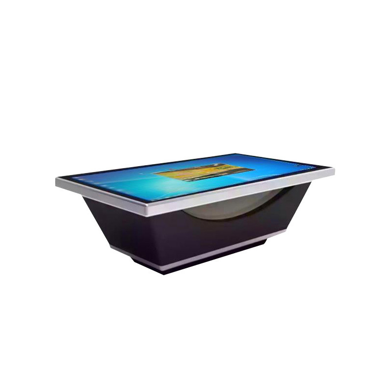 55 بوصة متوفرة في المخزون طاولة قهوة تعمل باللمس كمبيوتر ذكي تفاعلي محطة عرض ألعاب تعليمية