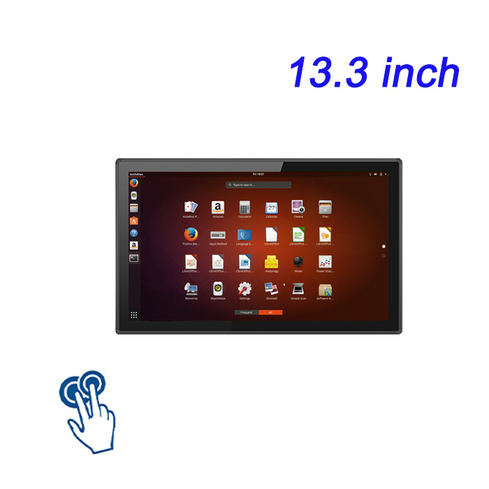 13.3 Inch Capacitive Linux Touch Screen Monitor Indoor Multi Touch Industrial Monitor Direct Factory