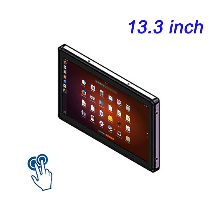 13.3 Inch Capacitive Linux Touch Screen Monitor Indoor Multi Touch Industrial Monitor Direct Factory