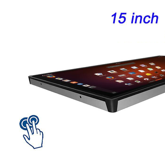 Pantalla táctil LCD capacitiva de 15 pulgadas Pantalla táctil Industrial de múltiples puntos Pantalla táctil Pc Linux Monitor