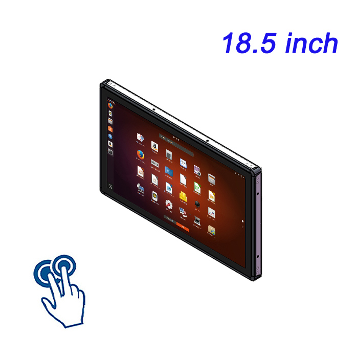 OEM Factory 18.5 Inch Capacitive Touch Screen Monitor Indoor Multi Touch Digital Display with Vga Hmi Dvi Input