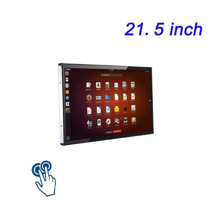 21.5 pulgadas Embedded Linux Industrial All-in-One Máquina capacitiva de consulta / pedido pantalla táctil POS pantalla de publicidad Taller ERP Panel electrónico