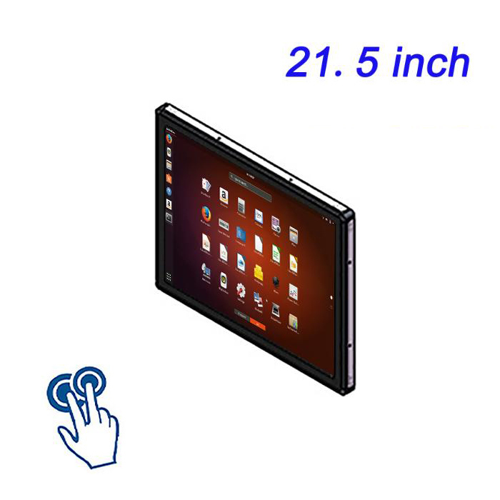 21.5 pulgadas Embedded Linux Industrial All-in-One Máquina capacitiva de consulta / pedido pantalla táctil POS pantalla de publicidad Taller ERP Panel electrónico