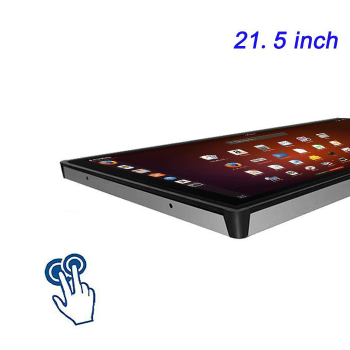 21.5 pulgadas Embedded Linux Industrial All-in-One Máquina capacitiva de consulta / pedido pantalla táctil POS pantalla de publicidad Taller ERP Panel electrónico
