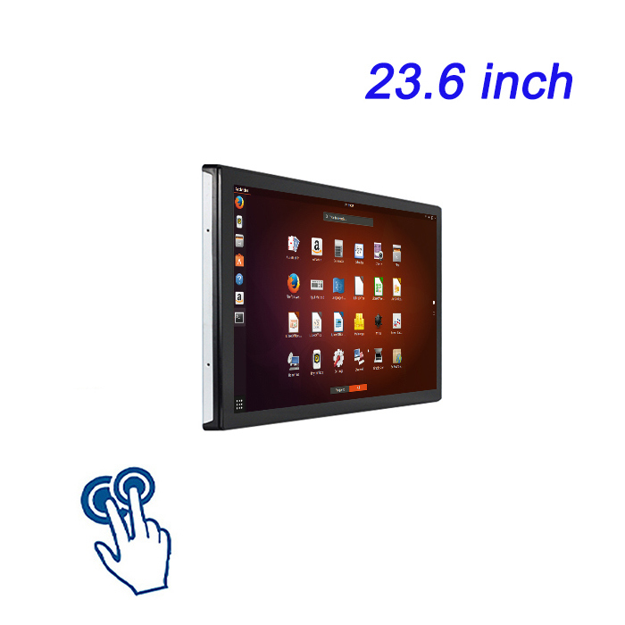 23.6-inch Smart Promotion Advertising Machine Exhibition Hall Linux Industrial Touchscreen Monitor