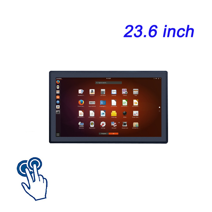 23.6-inch Smart Promotion Advertising Machine Exhibition Hall Linux Industrial Touchscreen Monitor