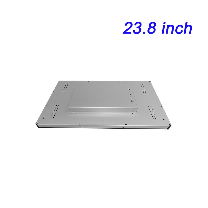 Pantalla táctil HDMI de montaje en rack para PC industrial todo en uno integrada totalmente metálica de 23,8 pulgadas