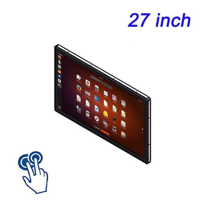 27 pulgadas PLC Touch Industrial montado en la pared Monitor de computadora integrado todo en uno
