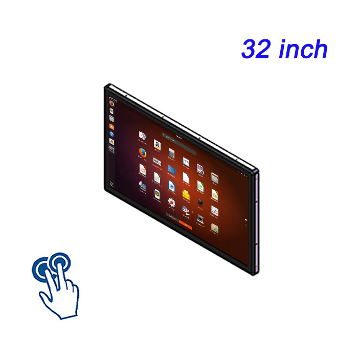 Máy bán hàng tự phục vụ 32 inch tích hợp Capacitive Touch Linux System Máy tính công nghiệp tất cả trong một