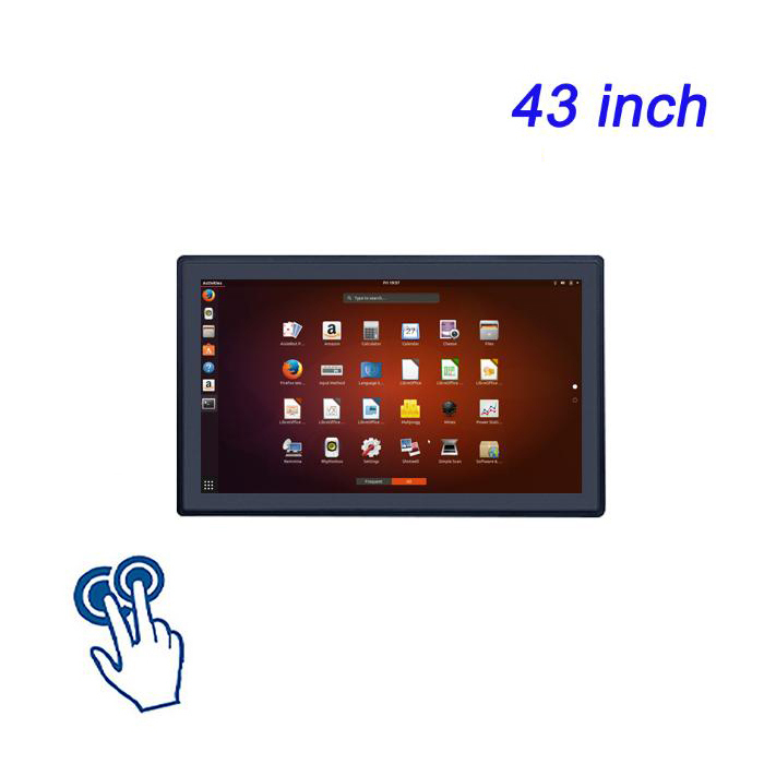 43 pulgadas ZXTLCD Incorporado de autoservicio Vender Capacitivo Linux Touch Industrial Todo en Uno Computadora