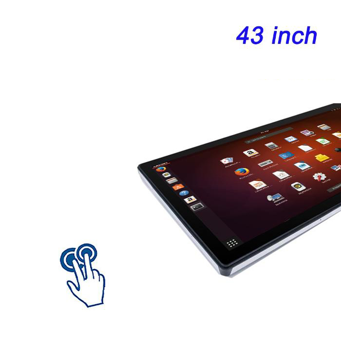 43 pulgadas ZXTLCD Incorporado de autoservicio Vender Capacitivo Linux Touch Industrial Todo en Uno Computadora