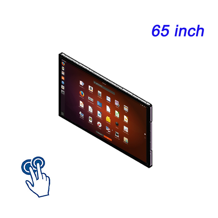 65 inch Linux hoàn toàn khép kín Capacitive Touch Industrial All-in-One Computer Industrial Dustproof Display