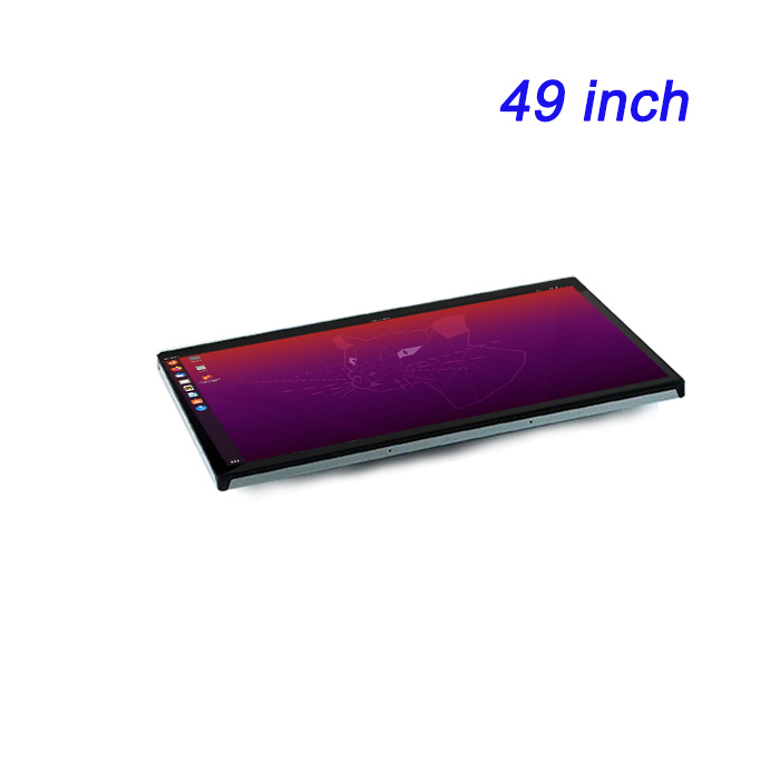 Pantalla LCD industrial integrada de 49 pulgadas, a prueba de polvo, control industrial, calidad militar, máquina todo en uno