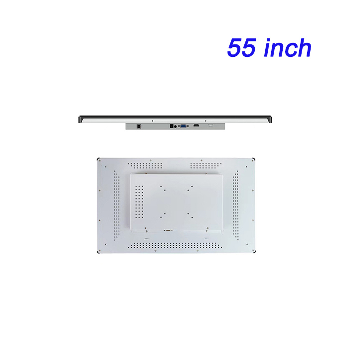 Monitor de pantalla ancha de 55 pulgadas con pantalla LCD industrial para aplicaciones industriales, montaje en panel con VESA